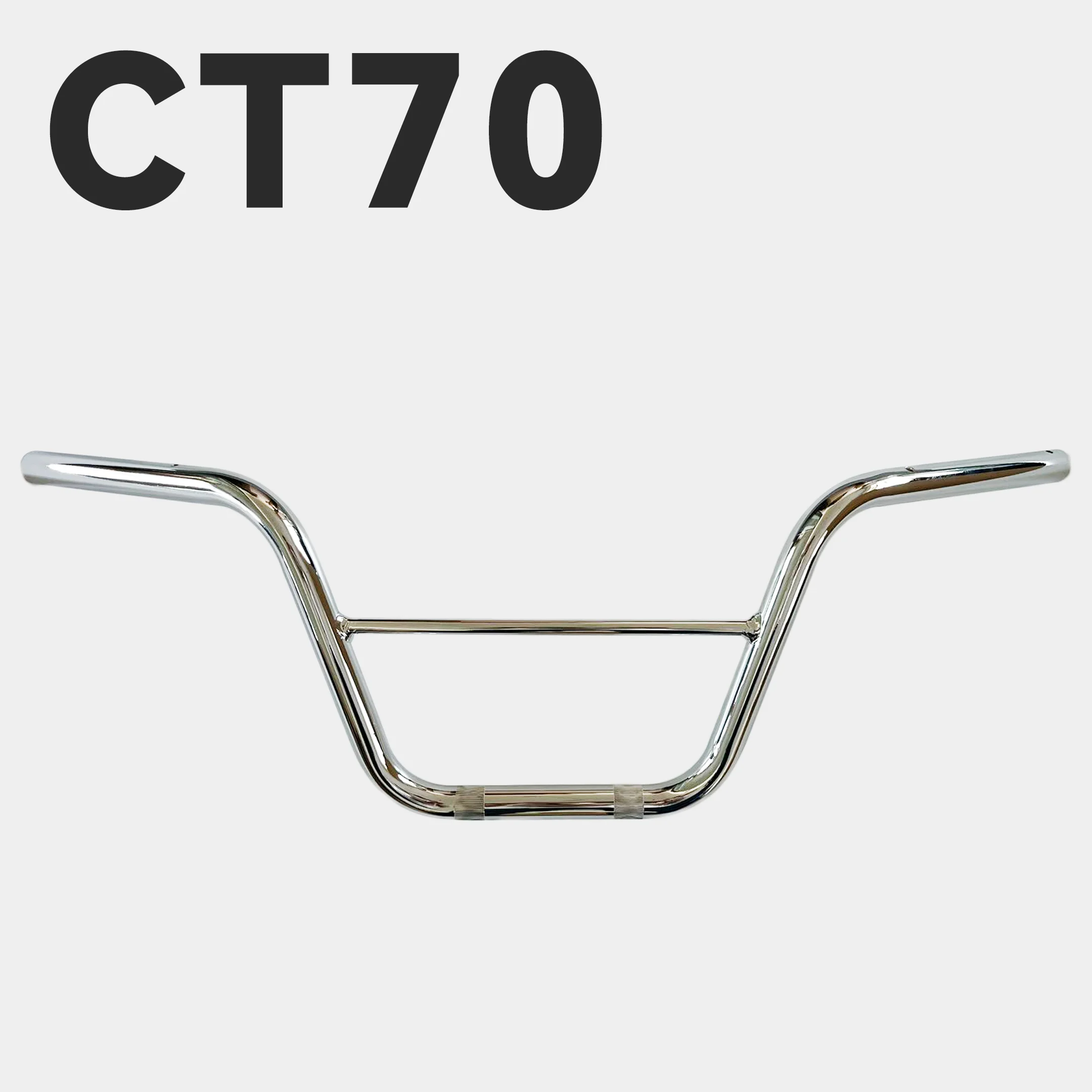 

CT70 DAX Handlebar Sliver Black Handlebar Bracket Kit Metal Bar for CT70 1969-1970（No gaskets or other accessories）