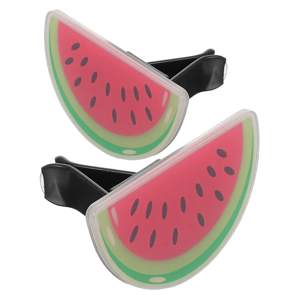 

2pcs Car Vent Clips Watermelon Air Freshener Scented Outlet Decorations Car Interior Accessories Long Lasting Fragrance Acrylic