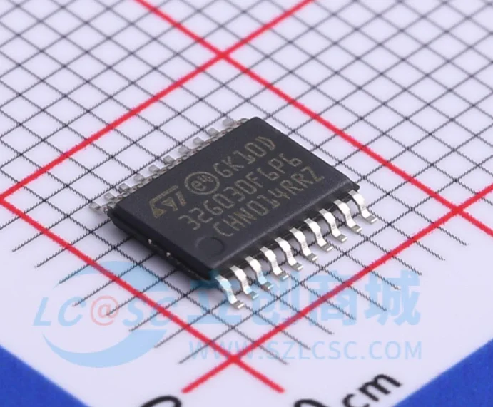 STM32G030F6P6TR STM32G030F6P6 STM32G030 32G030F6P6 TSSOP-20, 100% novo e original, 1 PC