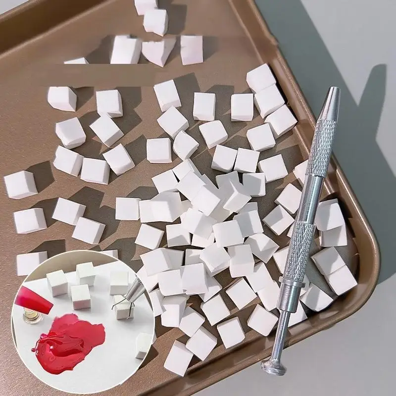 Nail art Schwamm Weiche Schwämme Farbverlauf Nail art Stamper Werkzeuge Verblassen Farbe Maniküre Punktierung Stift Polnischen Nagel Schwamm Greifer Werkzeug