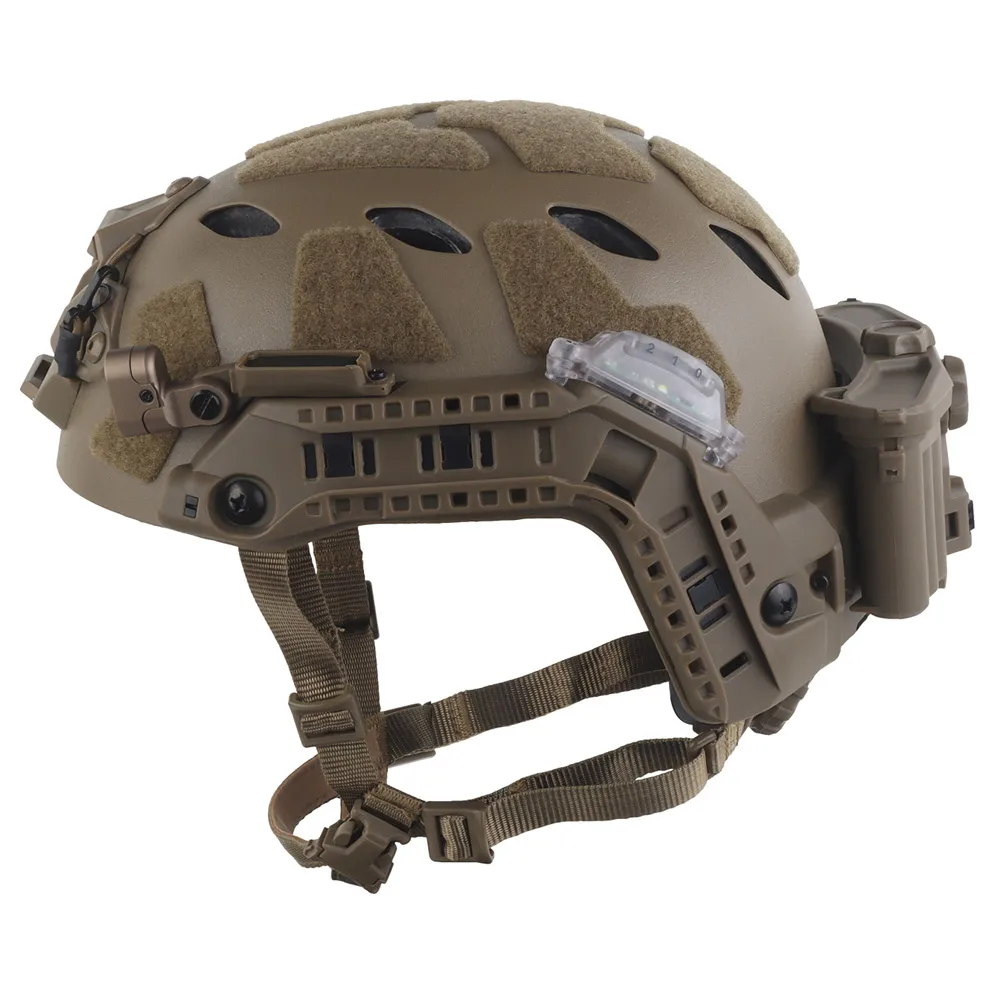 Casco táctico ARC Rail modular con caja de batería para caza y Airsoft - imagen 3
