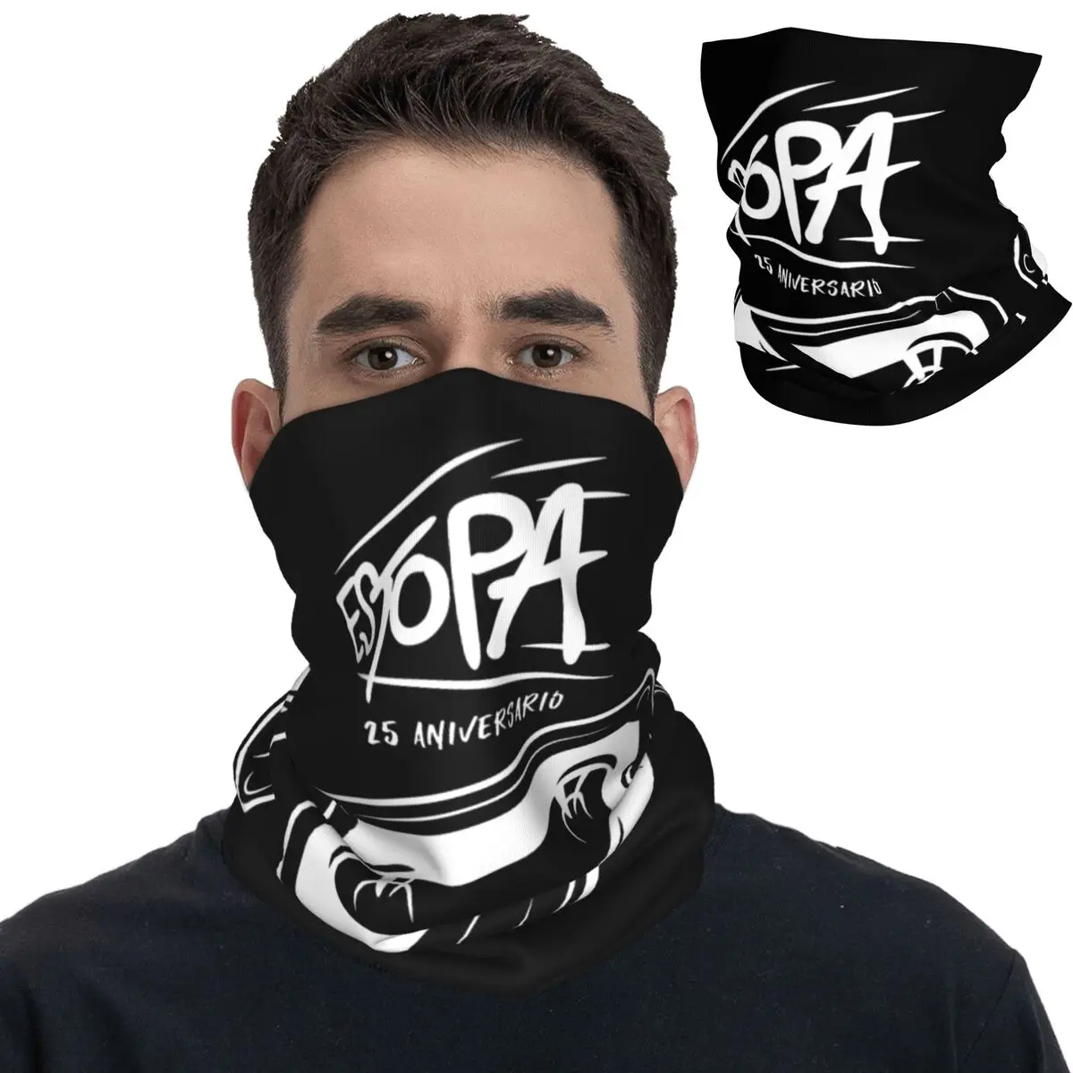 Estopa Punk Rock Band Bandana Neck Gaiter Printed Balaclavas Face Scarf Warm Headband Outdoor Sports for Men Women Adult Winter