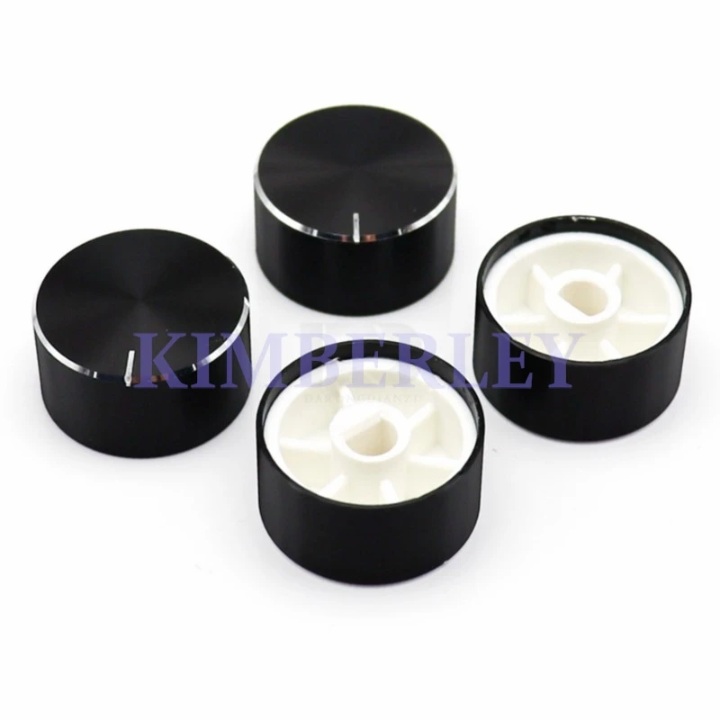 1PCS 25x13MM Aluminum Alloy Knob Potentiometer Meter Knobs Caps D Axis 6mm Half Shaft Hole Audio Volume Control Switch Cap