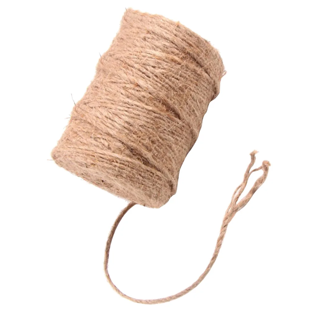 

1 Roll 4mm Jute Twine 3-strand DIY Strong Jute Rope Decorative Packaging String for Gifts Crafts (100m/Roll)