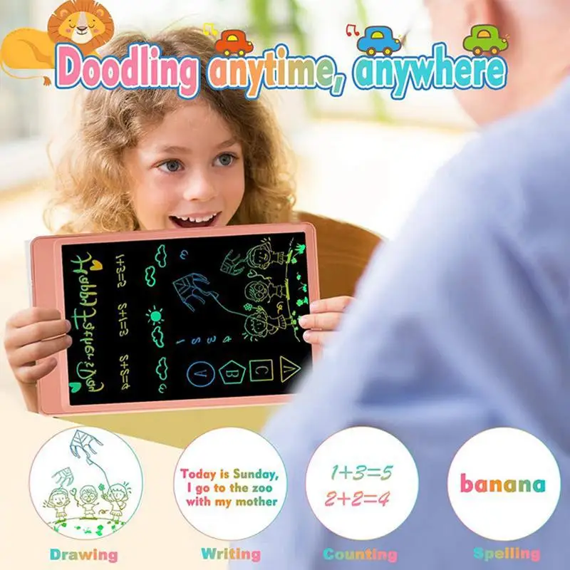 Drawing Board For Kids Battery Powered Kids LCD Writing Tablet Waterproof Writing Tablet Early Educational Toys Doodle Pad For