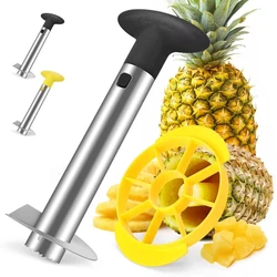 Stainless Steel Pineapple Corer and Slicer Tool Pineapple Cutter with Sharp Serrated Tips Cutter Corer Slicer Kitchen Tools