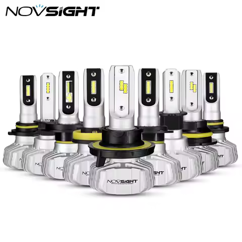 NOVSIGHT Headlight H4 H7 H8/H9/H11 H1 H3 9005 9006 9007 H13 Car LED Headlight Hi-Lo Beam 50W 10000LM 6500K Fog Light Bulb