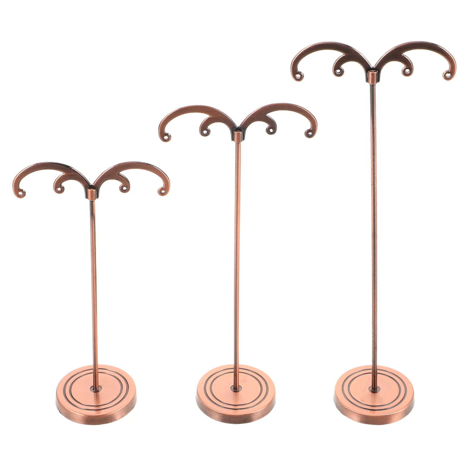 

3Pcs Metal Earring Display Stand Organizer Jewelry Holder Rack Hanging Earrings Retail Travel Use Earrings Stand Display