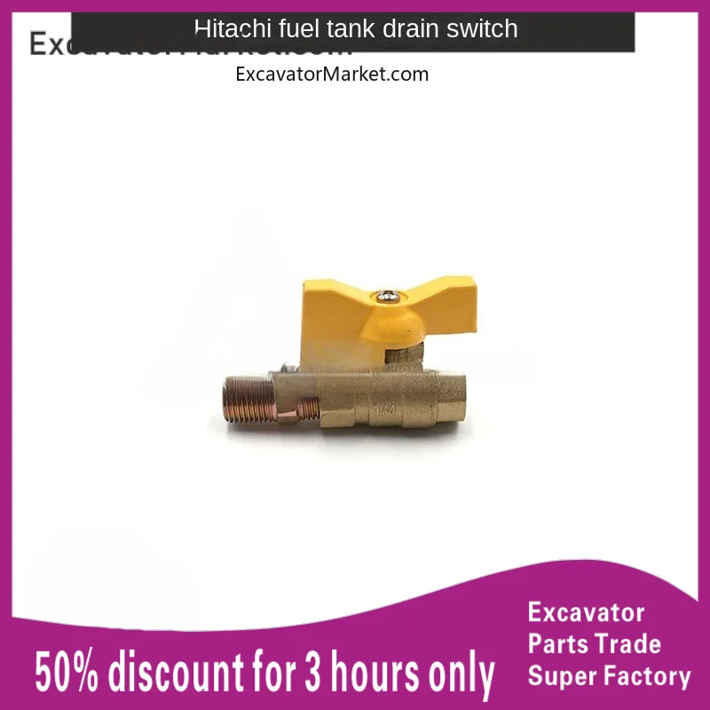 

for Excavator Hitachi 120/200/210/240/250/330/360 Oil tank drain switch drain valve excavator accessories