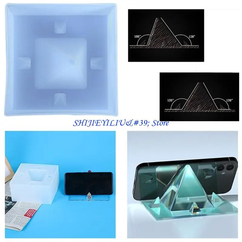 

E21F Cell Phone Stand Resin Molds Holder Epoxy Casting Molds Silicone Moulds for Resin DIY Craft Phone Bracket