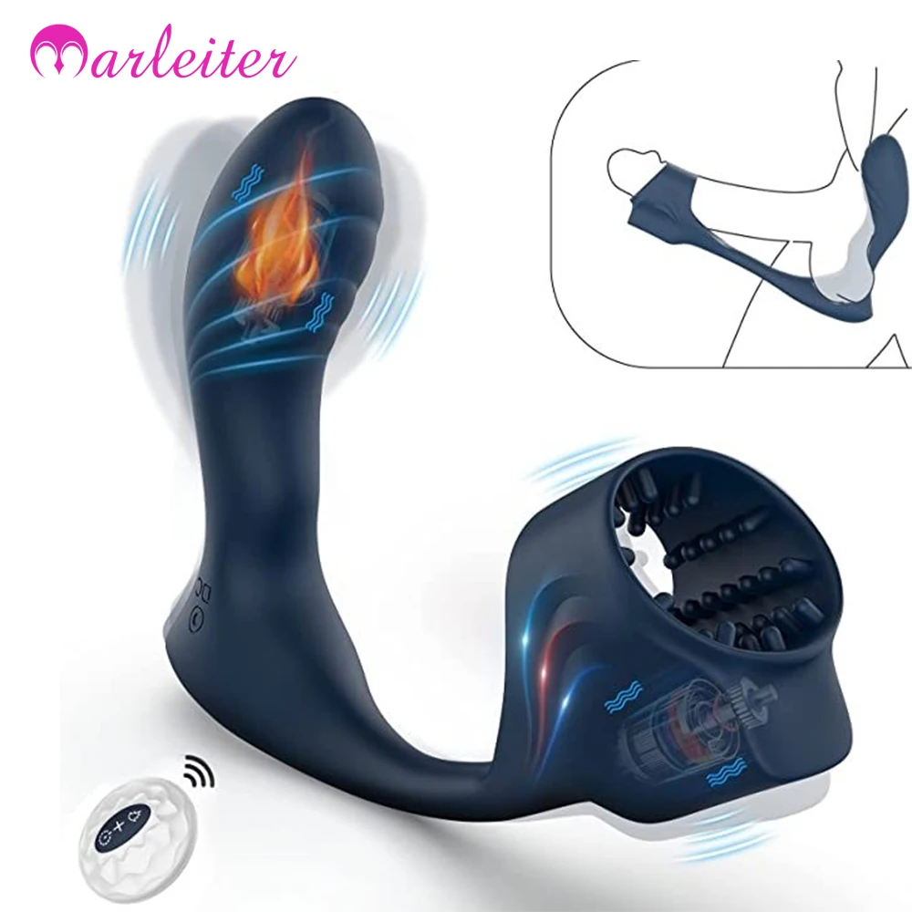 

Anal Butt Plug Vibrator Male Prostate Massager Penis Cock Vibrating Wireless Remote Sex Toy for Men Delay Ejaculation for Couple