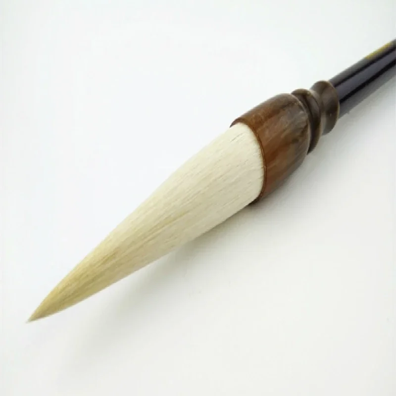 Hopper-shaped Brush Pen for Calligraphy Chinese Traditional Painting Extra Soft Large Woolen Hair Writing Brush Pen for Beginner