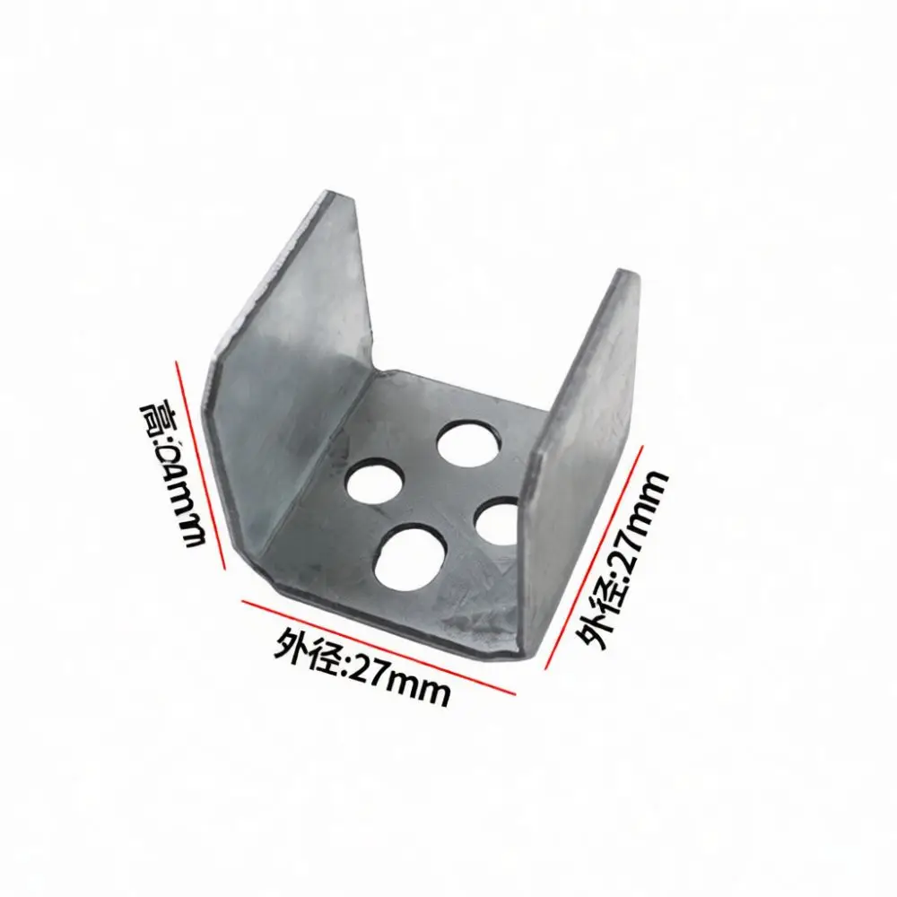 Heavy Duty U Shape Clamp For Zinc Steel Fence Installation Internal Snap Pipe Fitting Industrial Fixing Hardware Bracket