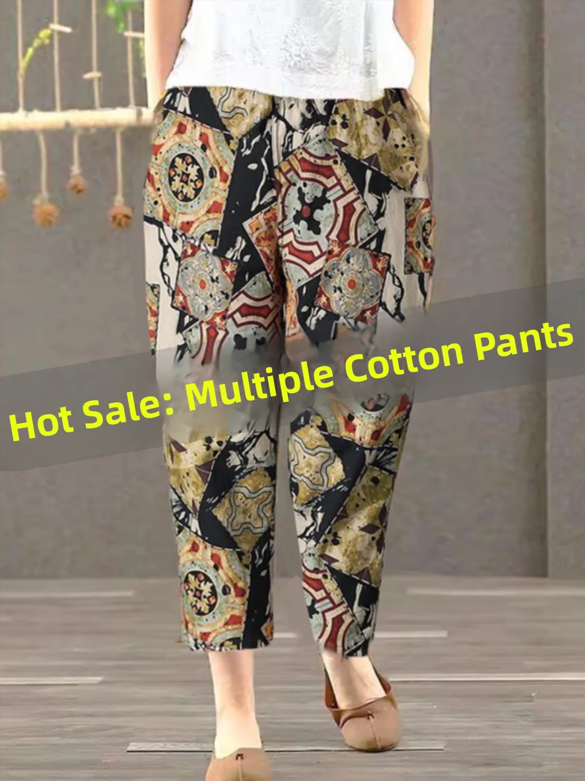 Nieuwe katoenen linnen harlanbroek zomer dunne afslankende losse casual broek plus maat hoge taille negen punten trendy broek