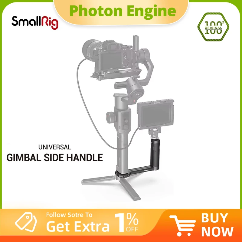 Poignée latérale SmallRig RoninS pour stabilisateurs DJI Ronin-S / SC & Zhiyun Crane 2 / V2 & Moza Air 2 / AirCross 2 avec support griffe froide 2786
