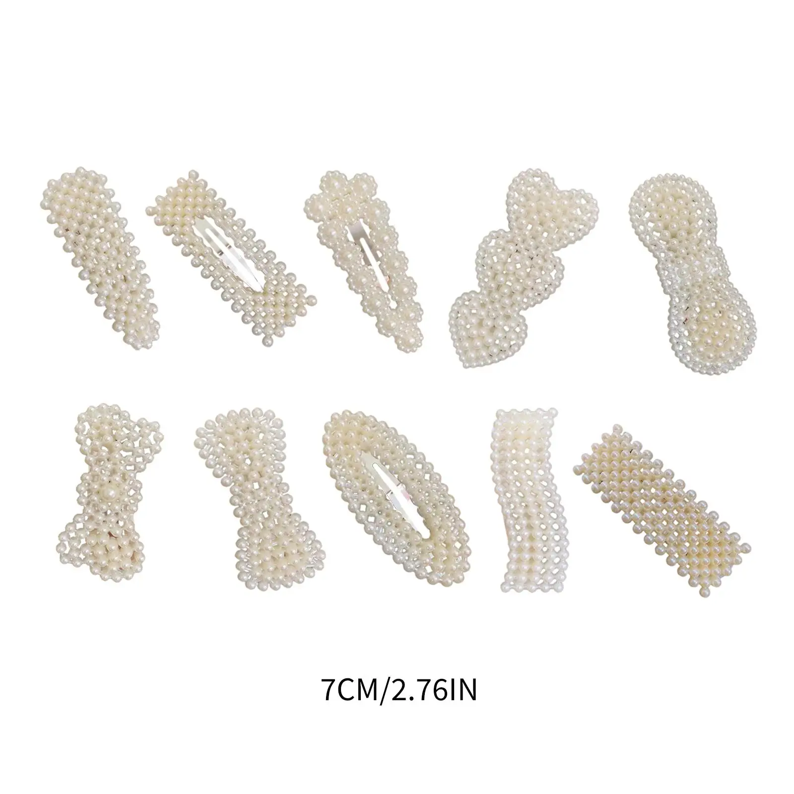 Pérolas Cabelo Clip Pinos, grampo geométrico, cocar presilhas