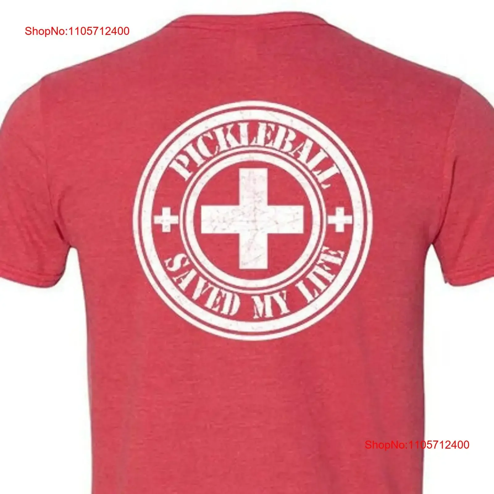 Performance Quality Soft Wicking Pickleball Saved My Life T shirt Men's vintage Washed Unisex Stretched streetwear graphic