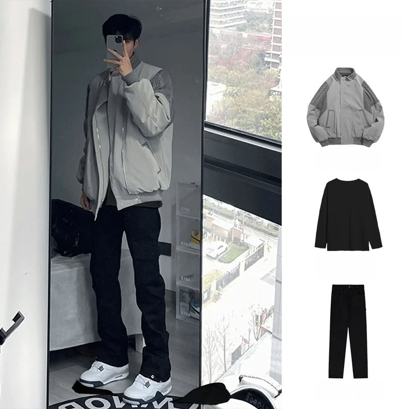 

Костюм для бейсбола Flight Jaet Street Sle для мужчин: стильный комплект из футболки и брюк свободного кроя из полиэстера...