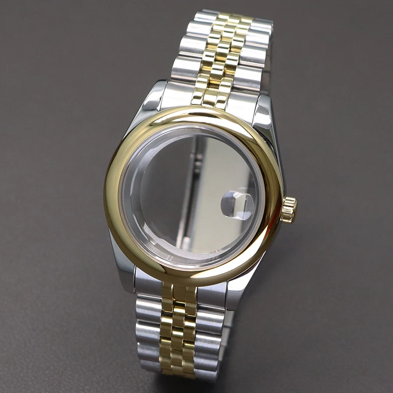 

Gold and Silver 36mm 40mm Luxury Watch Case Watchband Parts For nh34 nh35 nh36 Miyota 8215 Movement 28.5 Dial Oyster Perpetual