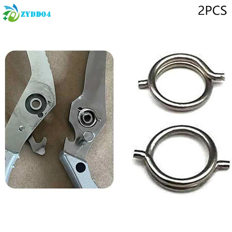 ●2PCS Chicken Bone Scissors Accessories Spring Wire Diameter 1.8mm Outer Diameter 15mm Nickel Plated Steel Torsion Spring
