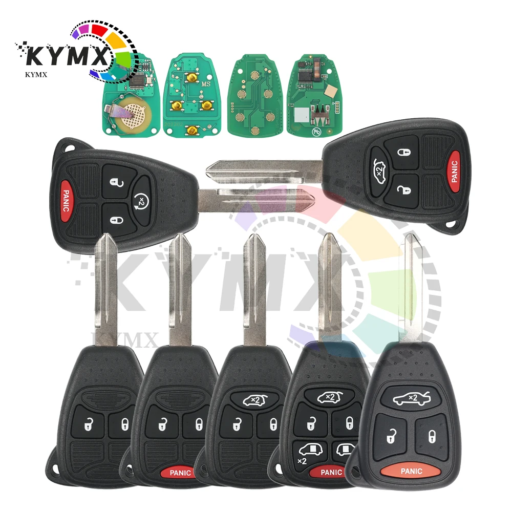 KYMX For Chrysler300 Aspen Dodge Charger Durango Jeep Compass Patriot Wrangler Commander Grand Cherokee 2005-2008 Remote Car Key