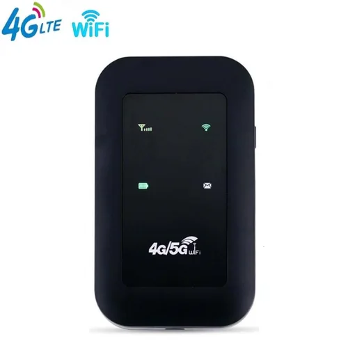 휴대용 포켓 MiFi 모뎀 모바일 와이파이 핫스팟, SIM 카드 슬롯 포함, 4G/5G 모바일 와이파이 라우터, 150Mbps 4G LTE 무선 라우터, 2100mA 