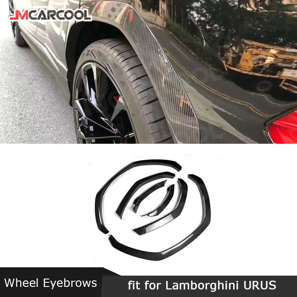 

JMCARCOOL Dry Carbon Fiber Car Fender Flares Mud Flaps Splash Guards Arch Wheel Eyebrow Cover For Lamborghini Urus Accessories