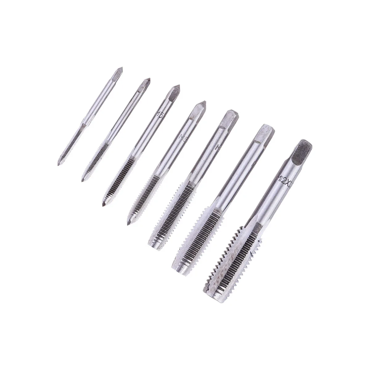 

7 pcs Thread Screw Taps Set M1- Metalworking Hand Tools Kit For Cutting Repairing Threads Wood Plastic Aluminum High Hardness