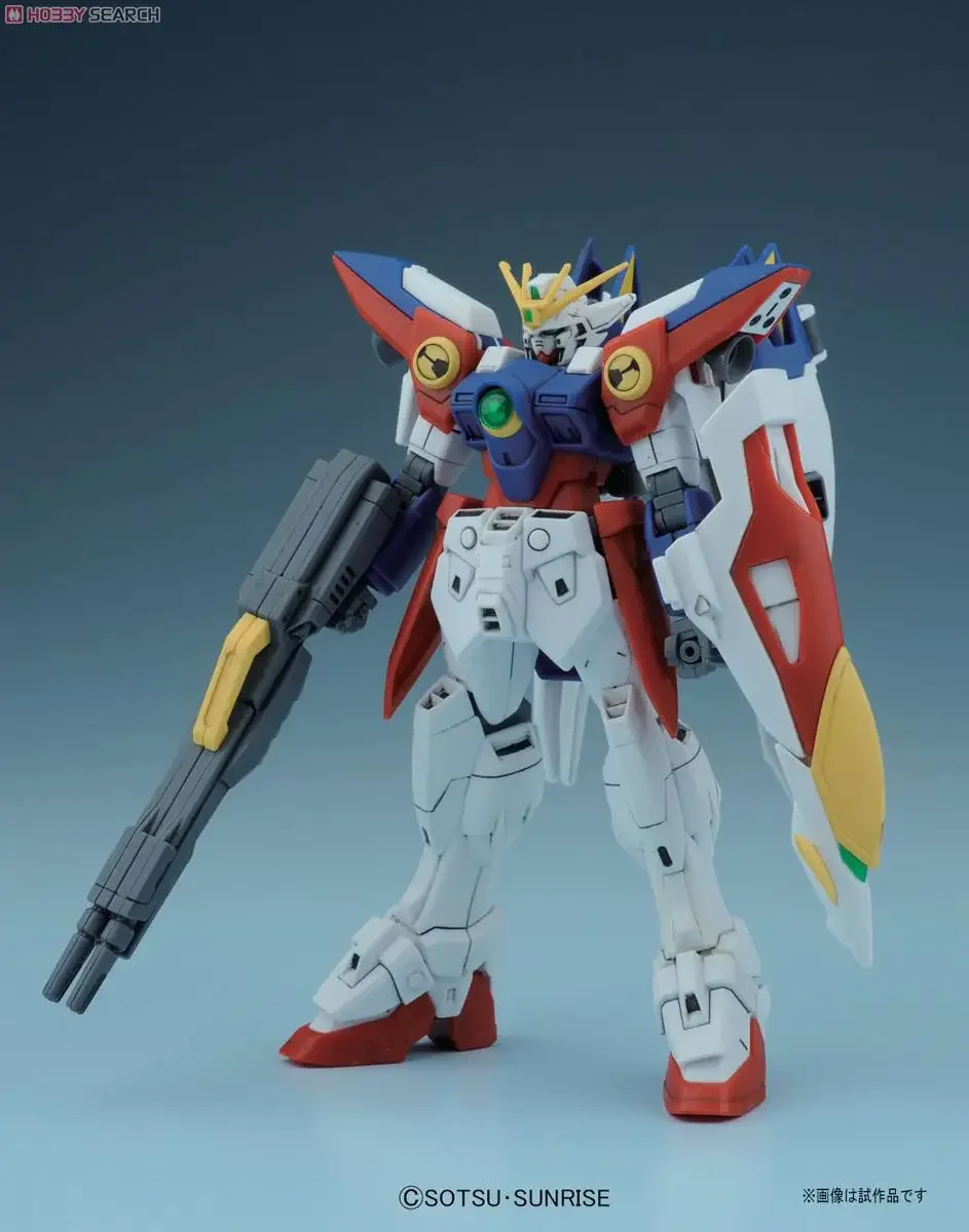 Bandai HG 1/144ชุดสูทมือถือกันดั้มปีก XXXG-00W0กันดั้มเป็นศูนย์อนิเมะต้นฉบับโมเดลของเล่นชุดหุ่นแอคชั่น