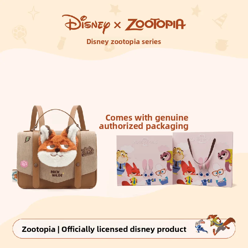 

Рюкзак Disney Zootopia с Джуди и Ником для студентов, милый школьный рюкзак