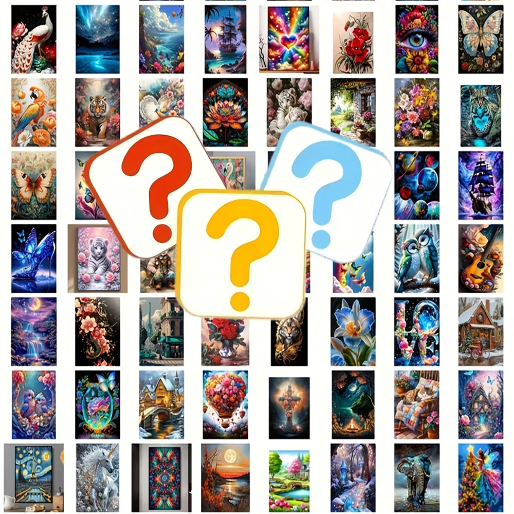 

1PC Blind Box Diamond Painting Set Mystery Box Diamond Painting 5D DIY Diamond embroidery Random picture Mosaic Handmade Gift