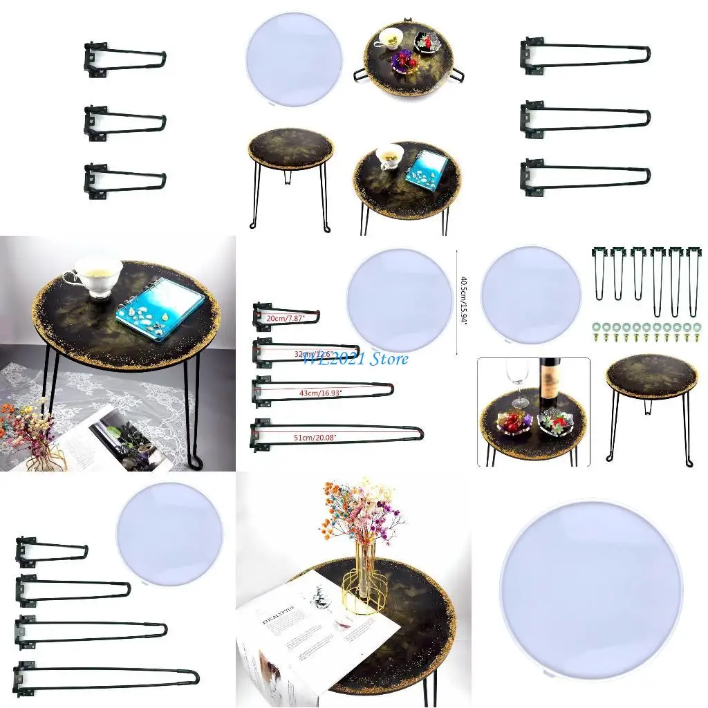 

G5GC Большие настольные круглые кристаллические эпоксидные формы для украшения домашней мебели