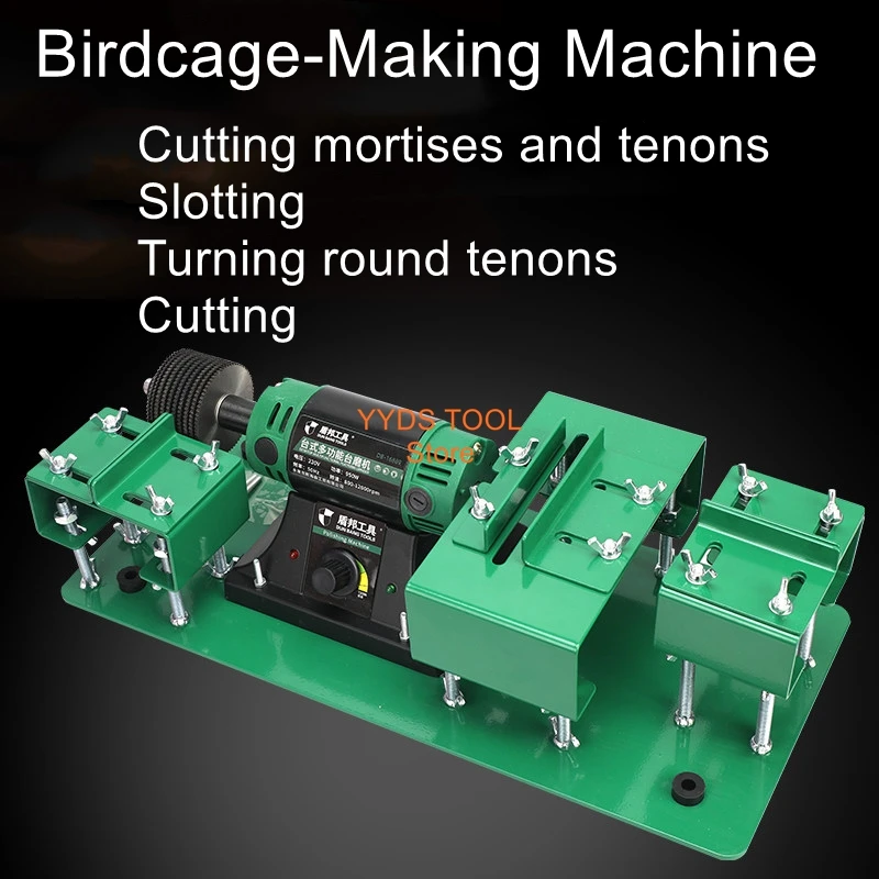 Woodworking Mortise and Tenon Machine, Dowel Machine, Round Tenon Cutter, Bamboo Birdcage Drilling Tool