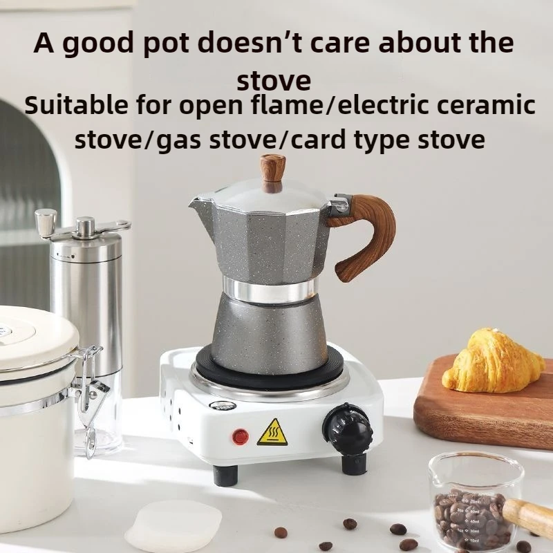 150 мл портативная новая кофеварка мокко, кофеварка ручного приготовления для дома, улицы, кемпинга, эспрессо-машина, рама для литья под давлением