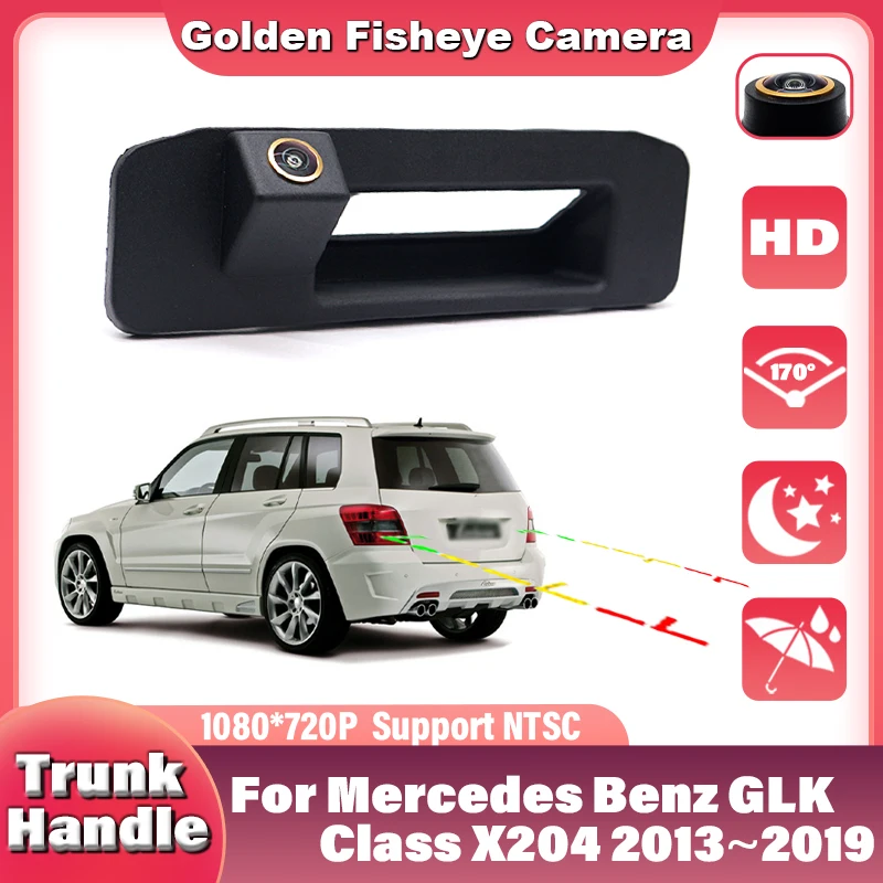 Камера заднего вида CCD HD для ручки багажника Mercedes-Benz GLK-класса X204 (GLK280, GLK300, GLK350, GLK200, GLK220, GLK250, GLK320) 2013-2019 гг.