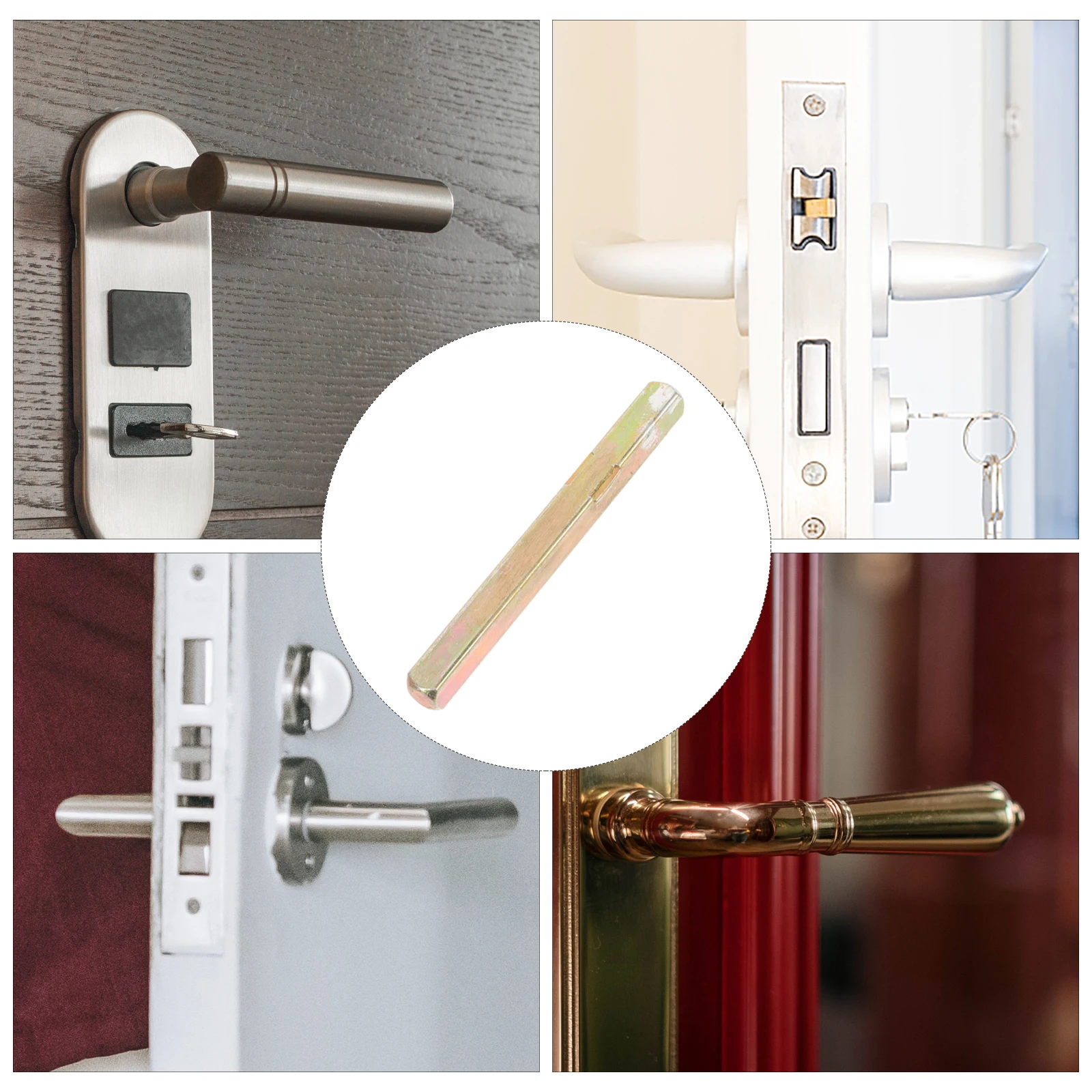 

Iron Door Handle Spindle Bar Replacement Vintage Hardware Garage Door Parts Durable Long Lasting Easy Install for Old