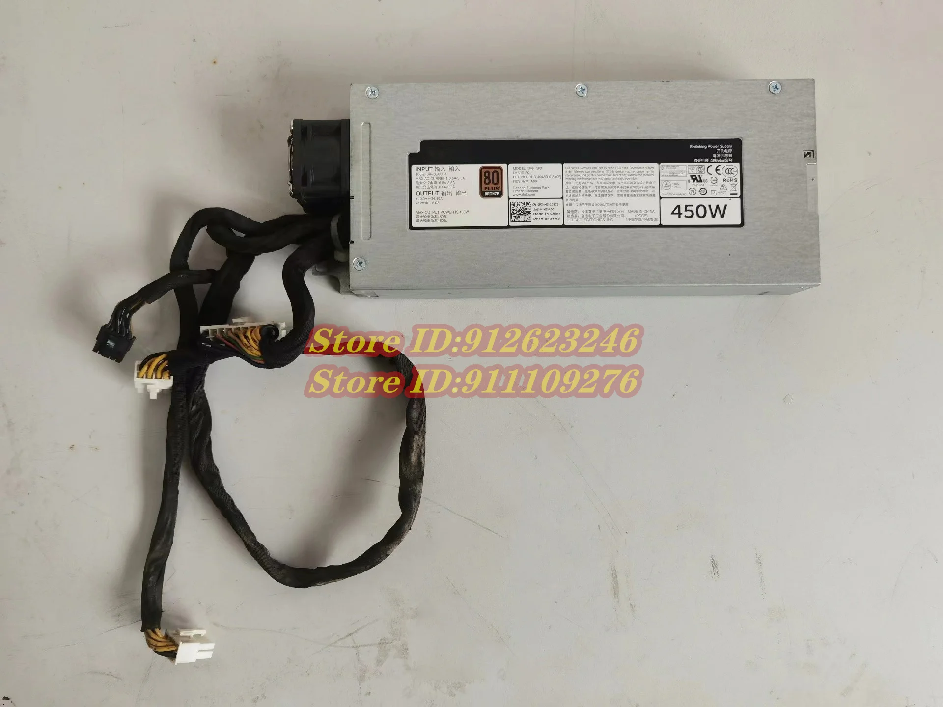 D450E-S0 P34M3 AC450E-S1 for DELL R430 450W Server Switching Power Supply