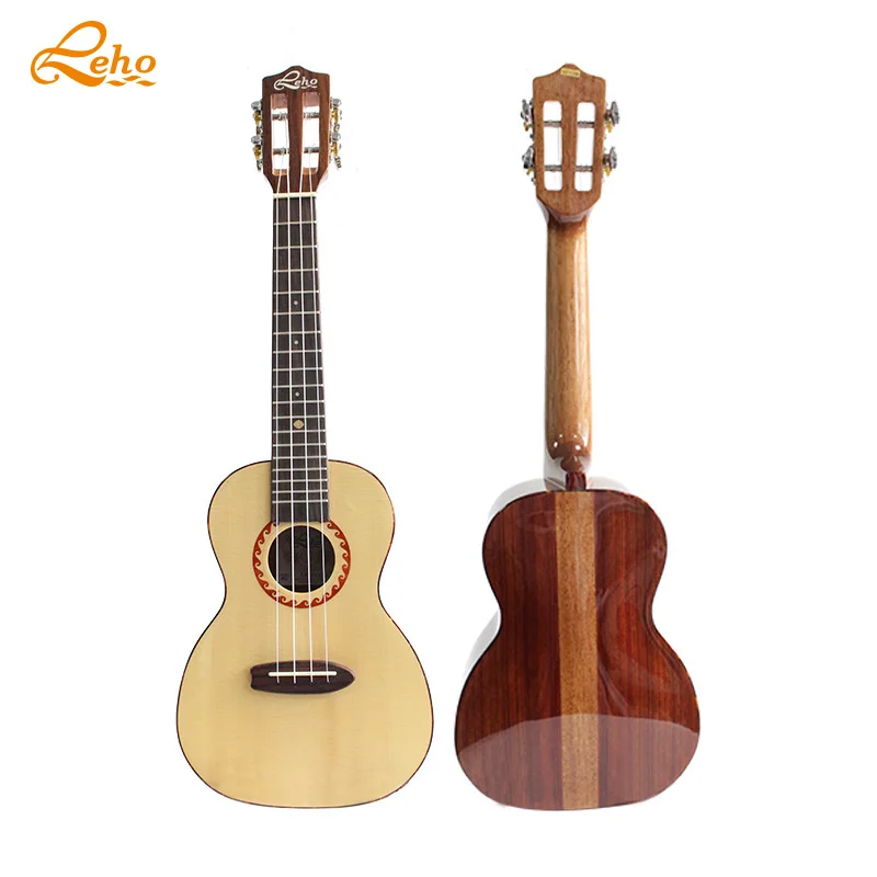 LEHO High Quality 23 26 Inch  Solid Top Spruce  ukulele