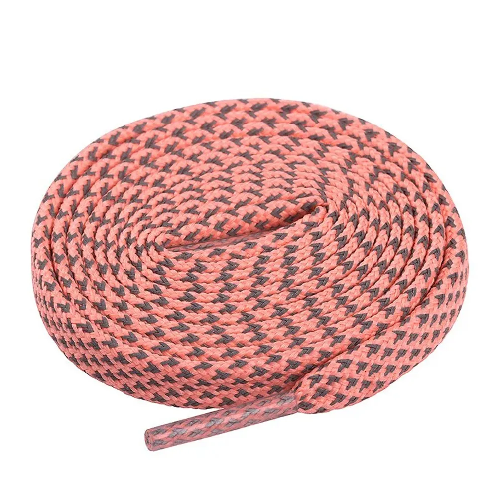 1Pairs New Colorful Reflective Laces 100CM Casual Flat Shoelaces Wide Wave Replacement Sneaker Lace Shoelace Strings