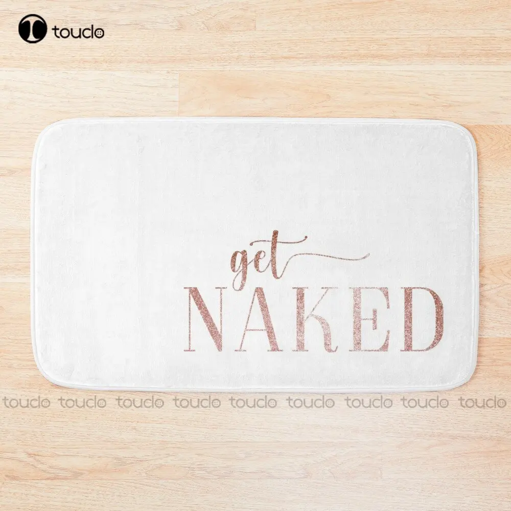 Get Naked - Rose Gold Bath Mat Bathmat For Bath Room