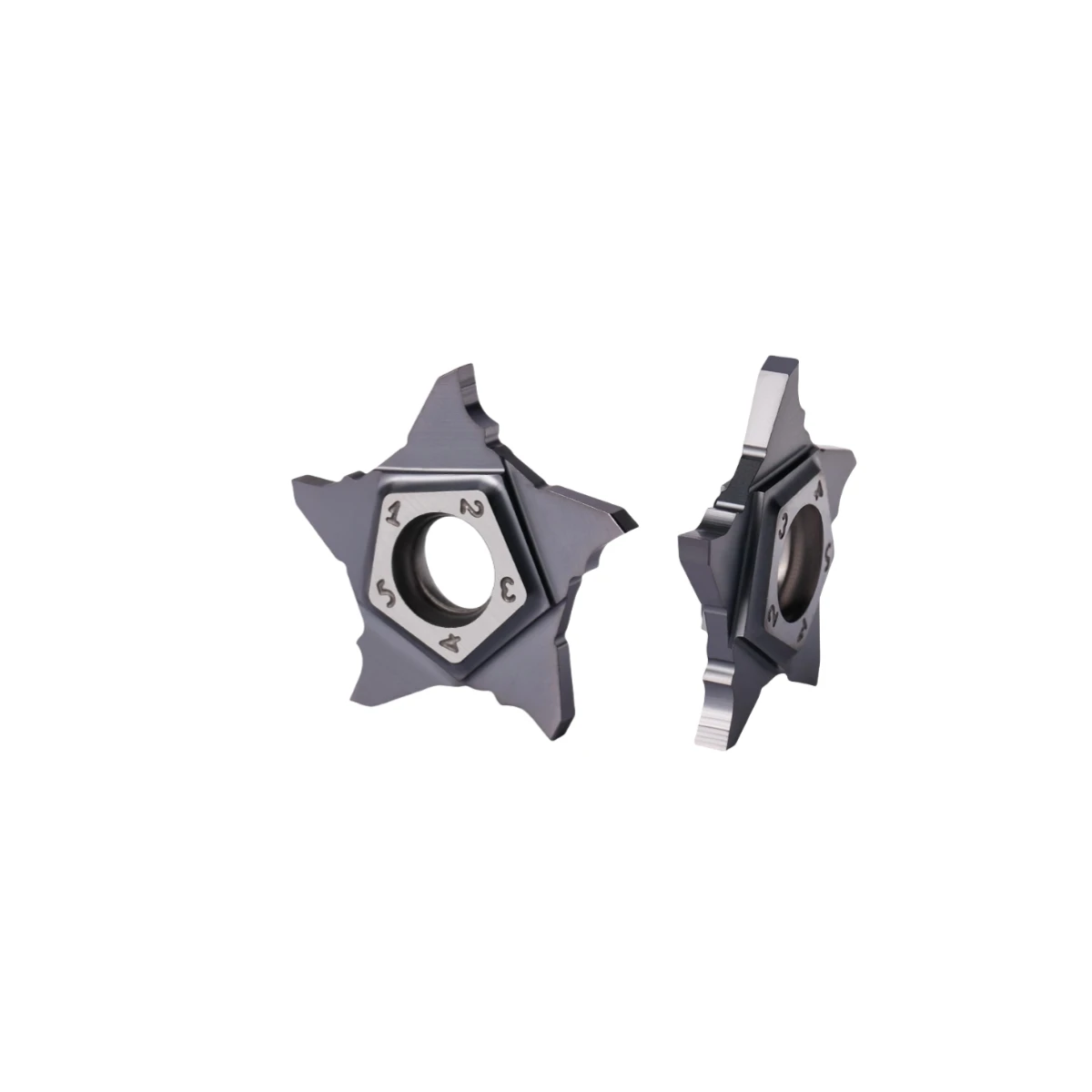 10pcs KPOP Five-Pointed Star Slotting Blade: PENTA Series, 24N050PF005-CDX2.5, KM8125 Grade