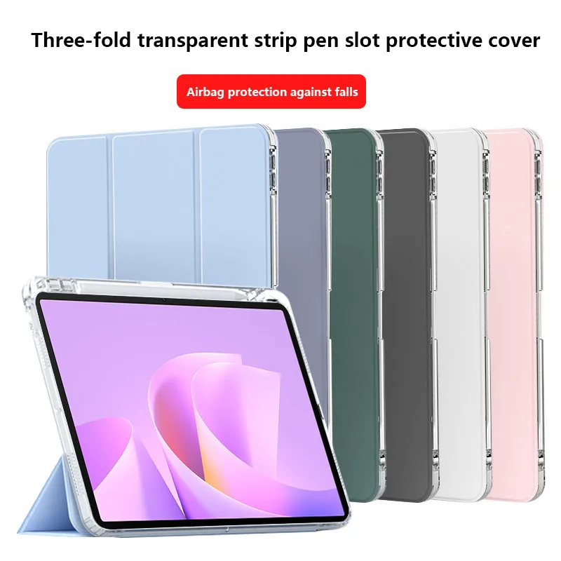 

Transprent TPU Case For Huawei MatePad 11.5 11.5 S Air 11.5 11 PaperMatte Pro 11 SE 10.4 Leather Protective Cover With Pen Slot