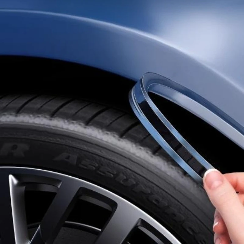 Car Wheel Eyebrow Anti-collision Strip Anti-rubbing Extended Anti-scratch Door Scratch Artifact Silicone Car Sticker Universal