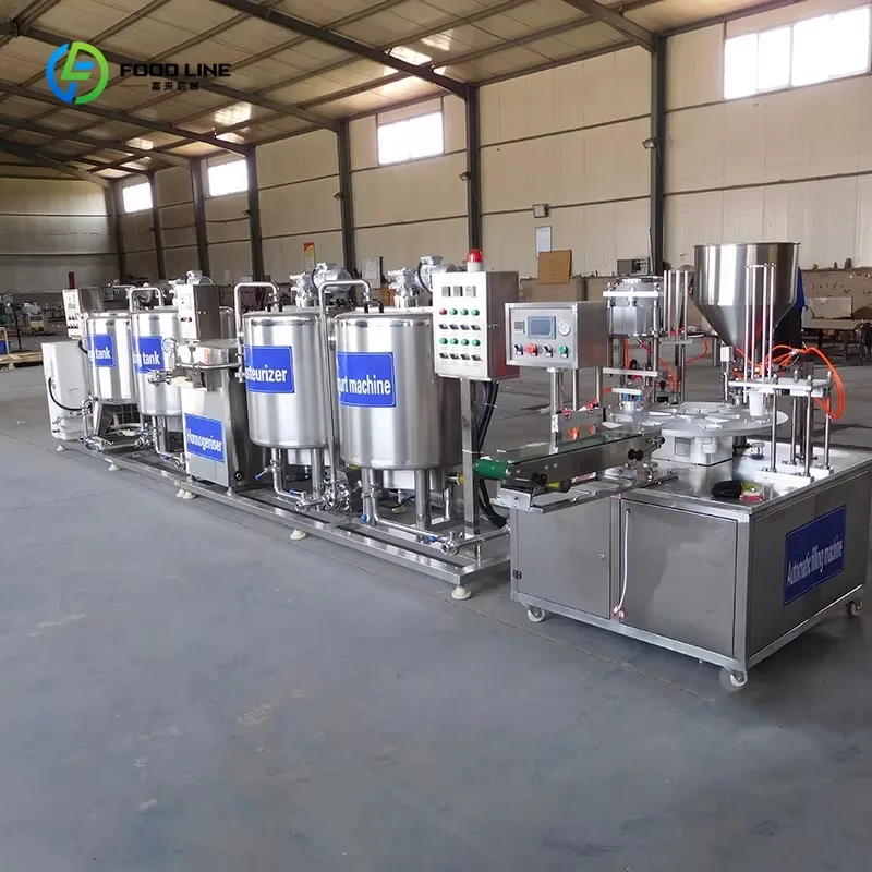 200-500L Small Milk Process Plant Homogenizer for Yogurt Production Line Commercial Custom