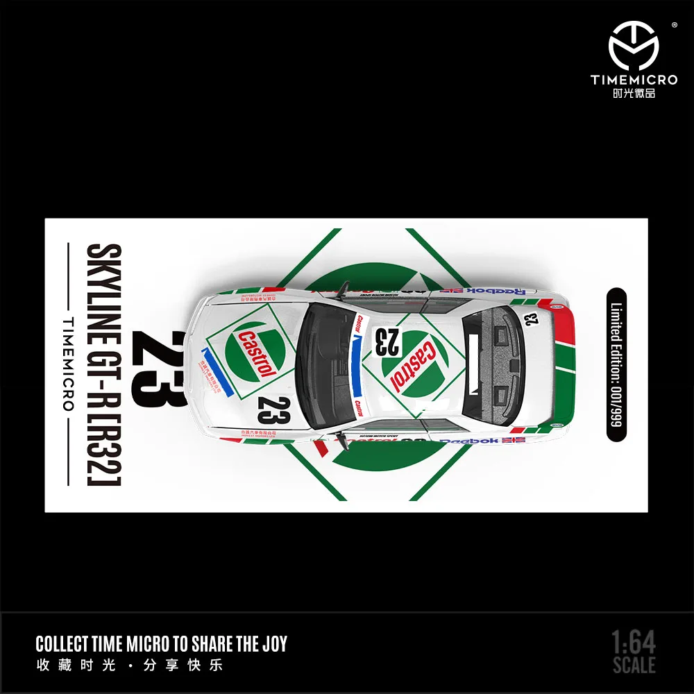 *予約注文*TimeMicro 1:64 GTR R32 レーシングカー塗装シミュレーション合金車モデル趣味&グッズ&ディスプレイ用*ギフト
