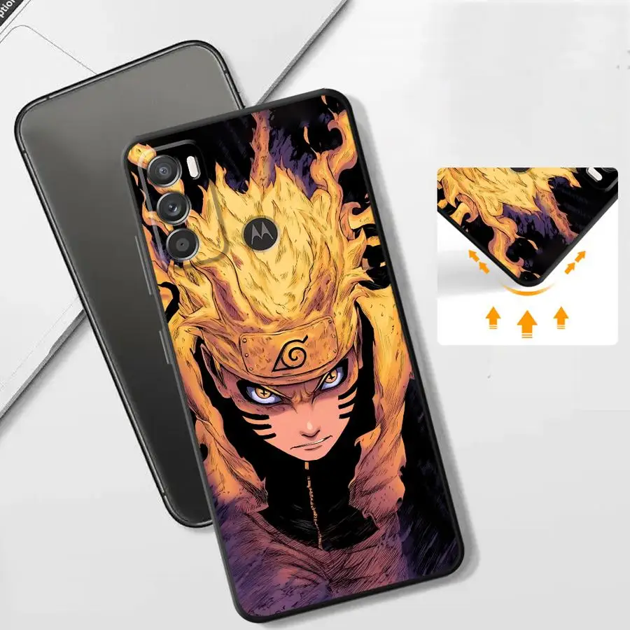 Cool Retro Kakashi Case for Motorola Mot G32 G60 G51 G73 G53 G30 G71 Edge 20 Pro 30 Lite G22 Edge40 G52 G60s G50 Black Soft