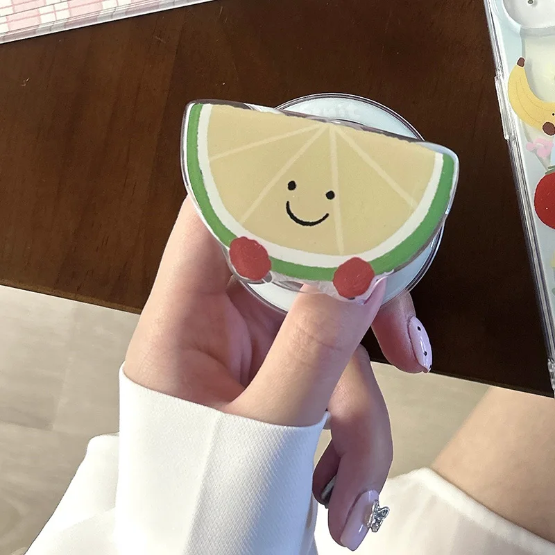 

Лимон фрукты для Magsafe Мобильный телефон Аксессуары Универсальный Держатель захват tok Магнитный кронштейн расширяющаяся поддержка мультяшный гриб