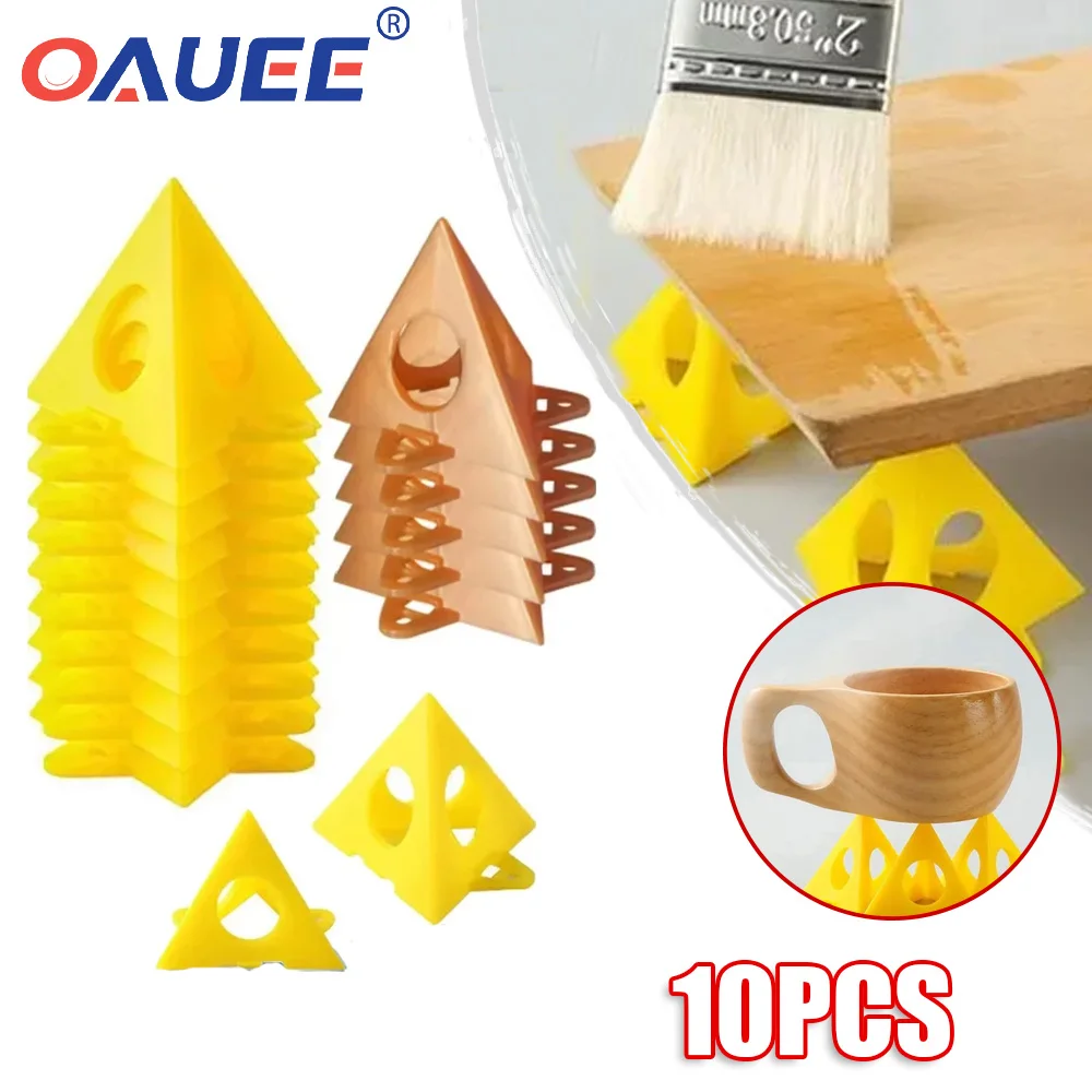 

10Pcs Pyramid Stands Triangle Stands Paint Tool Triangle Paint Pads Feet for Woodworking Carpenter Accessories Paint Pad