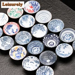 Chinese Blue and White Porcelain Teacup Boutiques Tea Bowl Handmade Tea Set Accessories Portable Master Cup Tea Table Supplies