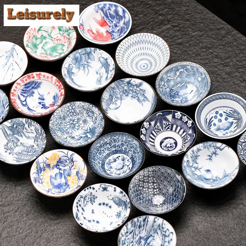 Chińska niebiesko-biała porcelanowa filiżanka do herbaty Butikki Miska do herbaty Ręcznie robiony zestaw do herbaty Akcesoria Przenośny kubek mistrzowski Stolik do herbaty Materiały eksploatacyjne